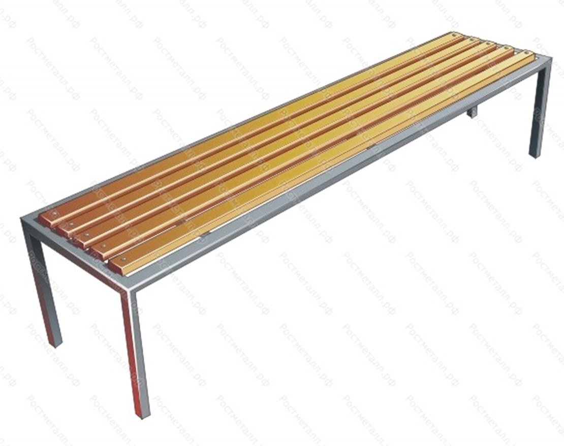 Лавка парковая Универсал без спинки 4109